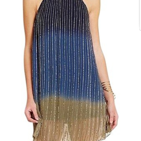 chelsea and violet beaded dress & | Dresses | Chelsea Violet Ombre Taupe dress Size:M-40 (Long) maxi dress with ruffles Mother of The Bride